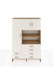 Hyperion Dolap 8 Raflı 6 Çekmeceli 3 Kapaklı 132x44x195 Çam-Aytaşı/Aytaşı