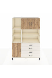 Hyperion Dolap 8 Raflı 4 Çekmeceli 3 Kapaklı 132x44x195 Aytaşı-Çam/Aytaşı