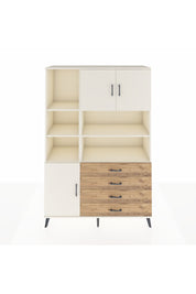 Hyperion Dolap 8 Raflı 4 Çekmeceli 3 Kapaklı 132x44x195 Aytaşı-Aytaşı/Çam