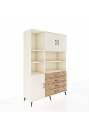 Hyperion Dolap 8 Raflı 4 Çekmeceli 3 Kapaklı 132x44x195 Aytaşı-Aytaşı/Çam