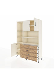 Hyperion Dolap 8 Raflı 4 Çekmeceli 3 Kapaklı 132x44x195 Aytaşı-Aytaşı/Çam