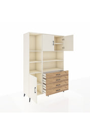 Hyperion Dolap 8 Raflı 4 Çekmeceli 3 Kapaklı 132x44x195 Aytaşı-Aytaşı/Çam