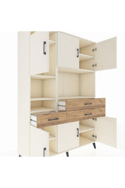 Hyperion Dolap 9 Raflı 3 Çekmeceli 6 Kapaklı 132x44x195 Aytaşı-Aytaşı/Çam