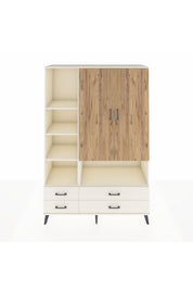 Hyperion Dolap 8 Raflı 4 Çekmeceli 2 Kapaklı 132x44x195 Aytaşı-Çam/Aytaşı