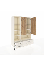 Hyperion Dolap 8 Raflı 4 Çekmeceli 2 Kapaklı 132x44x195 Aytaşı-Çam/Aytaşı