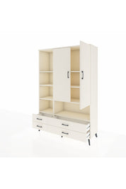 Hyperion Dolap 8 Raflı 4 Çekmeceli 2 Kapaklı 132x44x195 Aytaşı-Aytaşı/Aytaşı