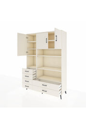 Hyperion Dolap 9 Raflı 6 Çekmeceli 3 Kapaklı 132x44x195 Aytaşı-Aytaşı/Aytaşı