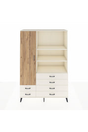 Hyperion Dolap 7 Raflı 6 Çekmeceli Tek Kapaklı  132x44x195 Aytaşı-Çam/Aytaşı