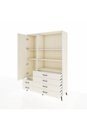 Hyperion Dolap 7 Raflı 6 Çekmeceli Tek Kapaklı  132x44x195 Aytaşı-Aytaşı/Aytaşı