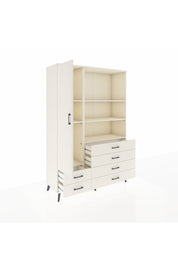 Hyperion Dolap 7 Raflı 6 Çekmeceli Tek Kapaklı  132x44x195 Aytaşı-Aytaşı/Aytaşı