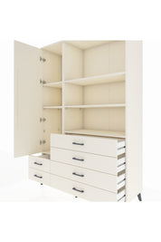 Hyperion Dolap 7 Raflı 6 Çekmeceli Tek Kapaklı  132x44x195 Aytaşı-Aytaşı/Aytaşı