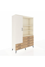 Hyperion Dolap 7 Raflı 6 Çekmeceli Tek Kapaklı  132x44x195 Aytaşı-Aytaşı/Çam