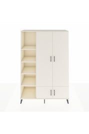 Hyperion Dolap 6 Raflı 4 Kapaklı Tek Askılı 132x44x195 Aytaşı-Aytaşı/Aytaşı