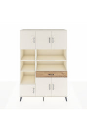 Hyperion Dolap 10 Raflı Tek Çekmeceli 6 Kapaklı 132x44x195 Aytaşı-Aytaşı/Çam