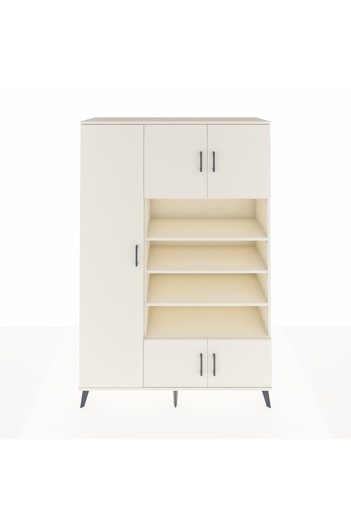 Hyperion Dolap 10 Raflı 5 Kapaklı 132x44x195 Aytaşı-Aytaşı/Aytaşı