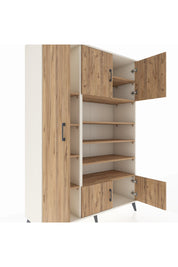 Hyperion Dolap 10 Raflı 5 Kapaklı 132x44x195 Aytaşı-Çam/Çam