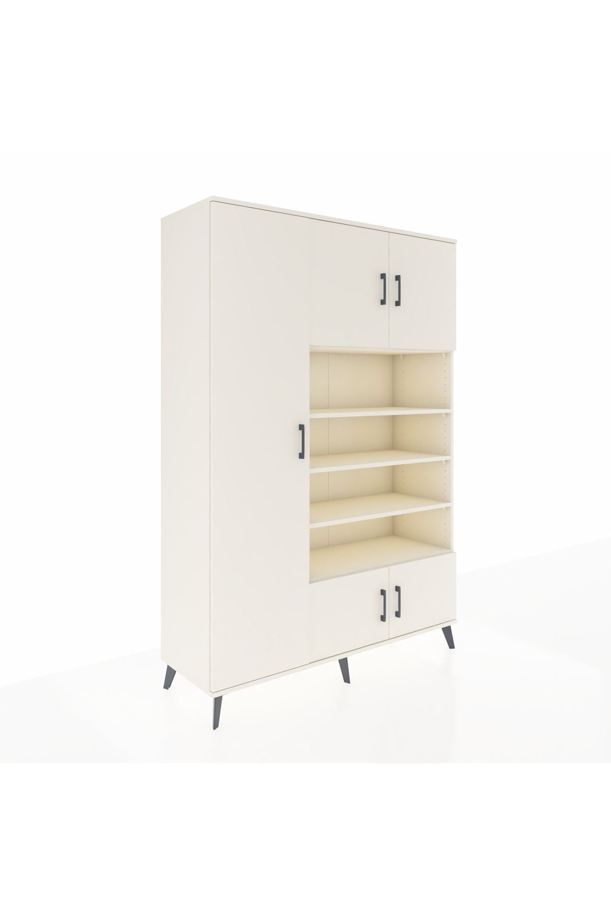 Hyperion Dolap 10 Raflı 5 Kapaklı 132x44x195 Aytaşı-Aytaşı/Aytaşı