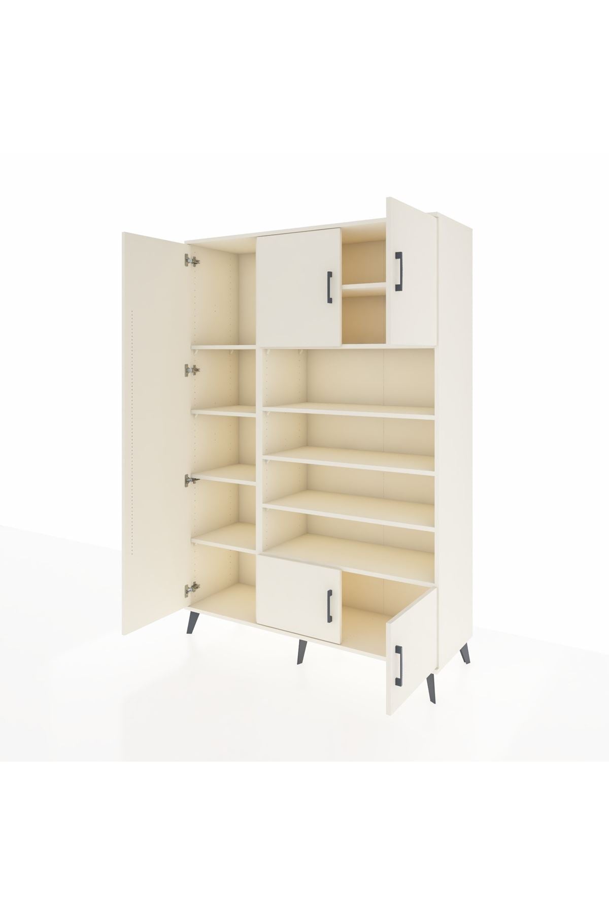 Hyperion Dolap 10 Raflı 5 Kapaklı 132x44x195 Aytaşı-Aytaşı/Aytaşı