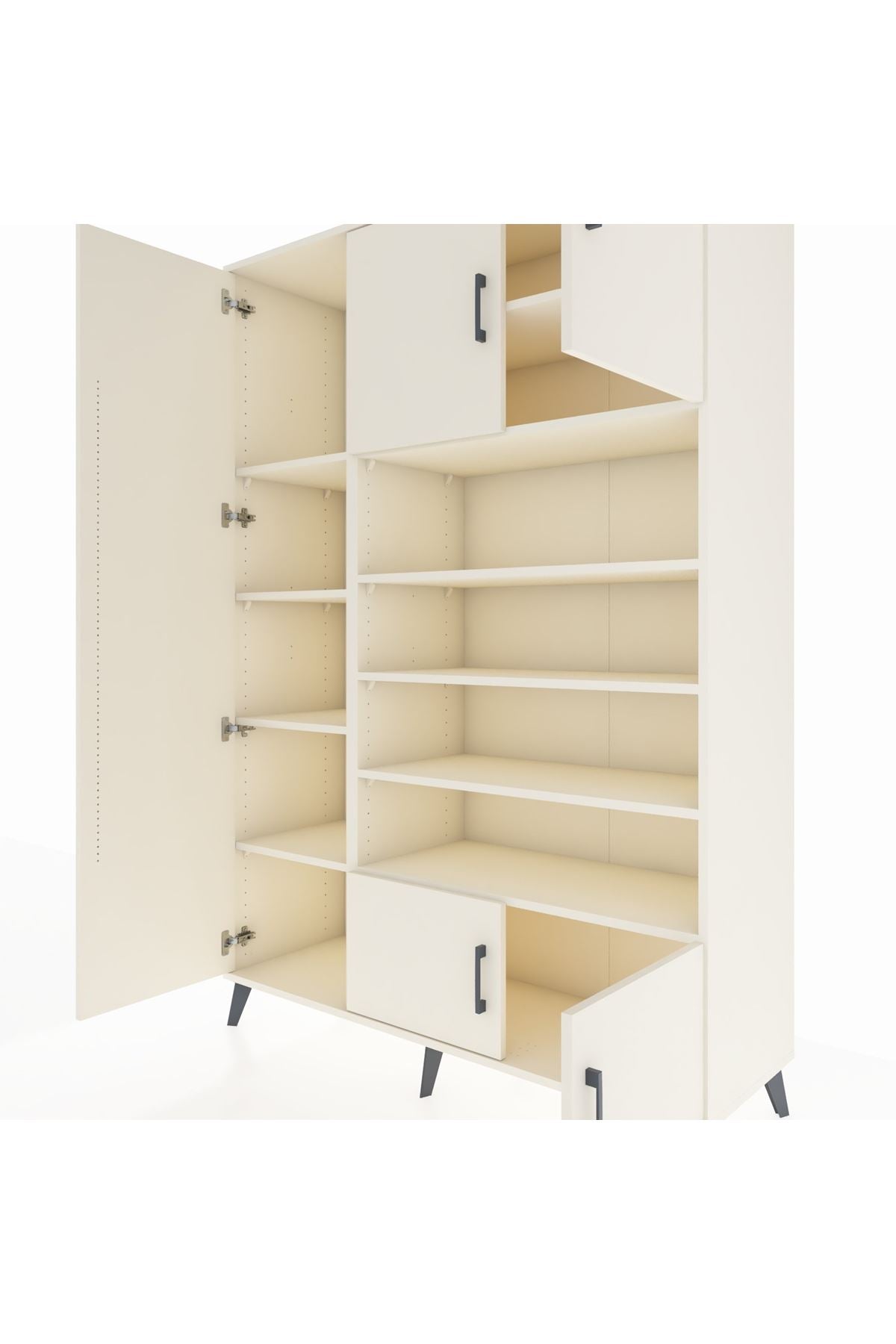 Hyperion Dolap 10 Raflı 5 Kapaklı 132x44x195 Aytaşı-Aytaşı/Aytaşı