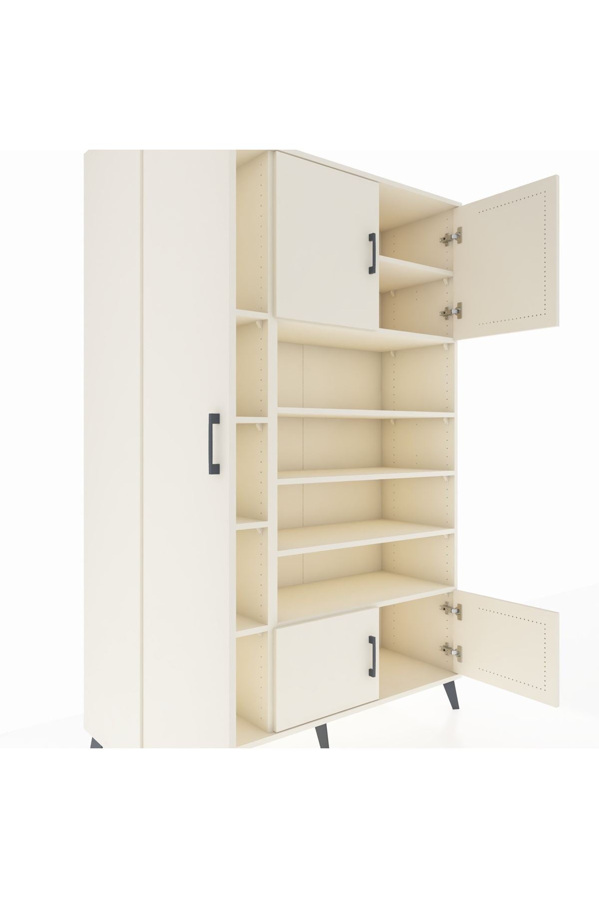 Hyperion Dolap 10 Raflı 5 Kapaklı 132x44x195 Aytaşı-Aytaşı/Aytaşı