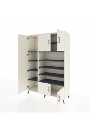 Hyperion Dolap 10 Raflı 5 Kapaklı 132x44x195 Aytaşı-Aytaşı/Antrasit