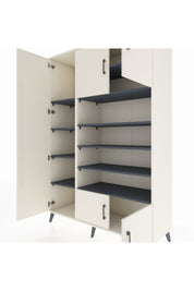 Hyperion Dolap 10 Raflı 5 Kapaklı 132x44x195 Aytaşı-Aytaşı/Antrasit