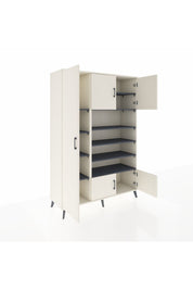 Hyperion Dolap 10 Raflı 5 Kapaklı 132x44x195 Aytaşı-Aytaşı/Antrasit