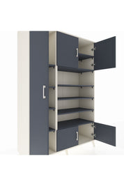 Hyperion Dolap 10 Raflı 5 Kapaklı 132x44x195 Aytaşı-Antrasit/Antrasit