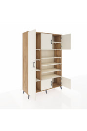 Hyperion Dolap 10 Raflı 5 Kapaklı 132x44x195 Çam-Aytaşı/Aytaşı