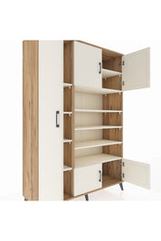 Hyperion Dolap 10 Raflı 5 Kapaklı 132x44x195 Çam-Aytaşı/Aytaşı