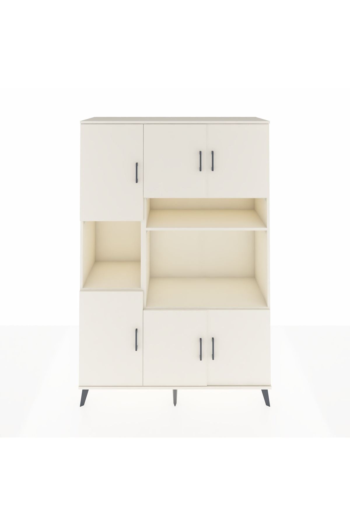 Hyperion Dolap 9 Raflı 6 Kapaklı 132x44x195 Aytaşı-Aytaşı/Aytaşı