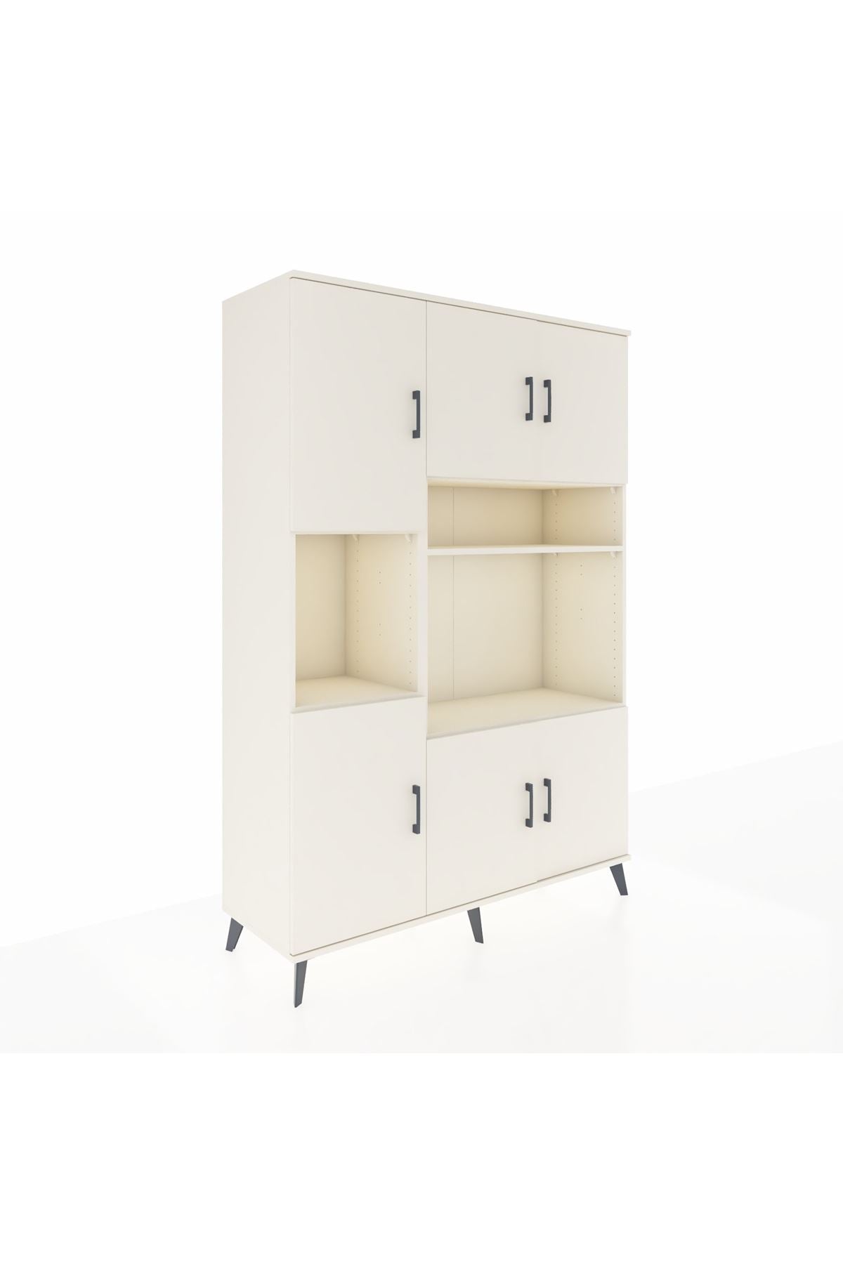 Hyperion Dolap 9 Raflı 6 Kapaklı 132x44x195 Aytaşı-Aytaşı/Aytaşı