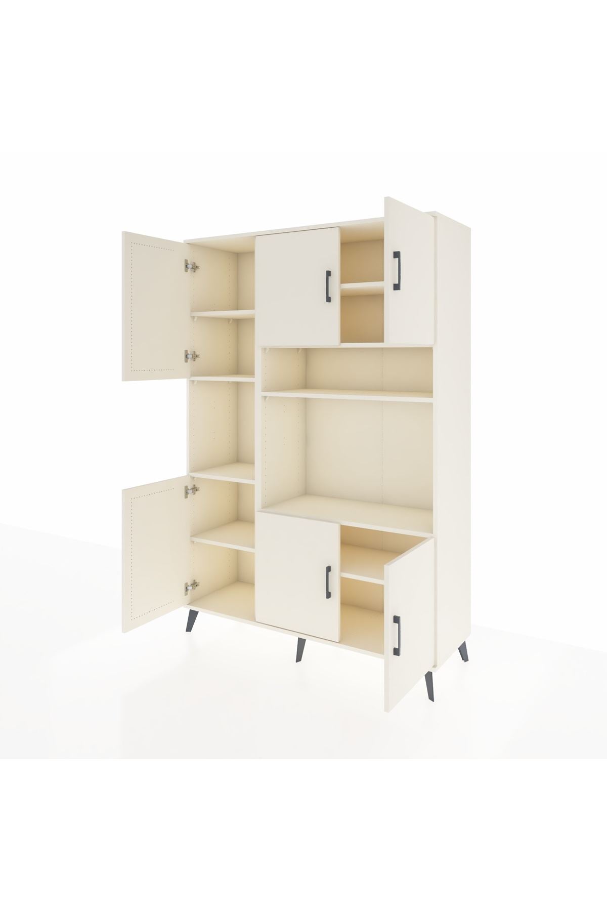 Hyperion Dolap 9 Raflı 6 Kapaklı 132x44x195 Aytaşı-Aytaşı/Aytaşı