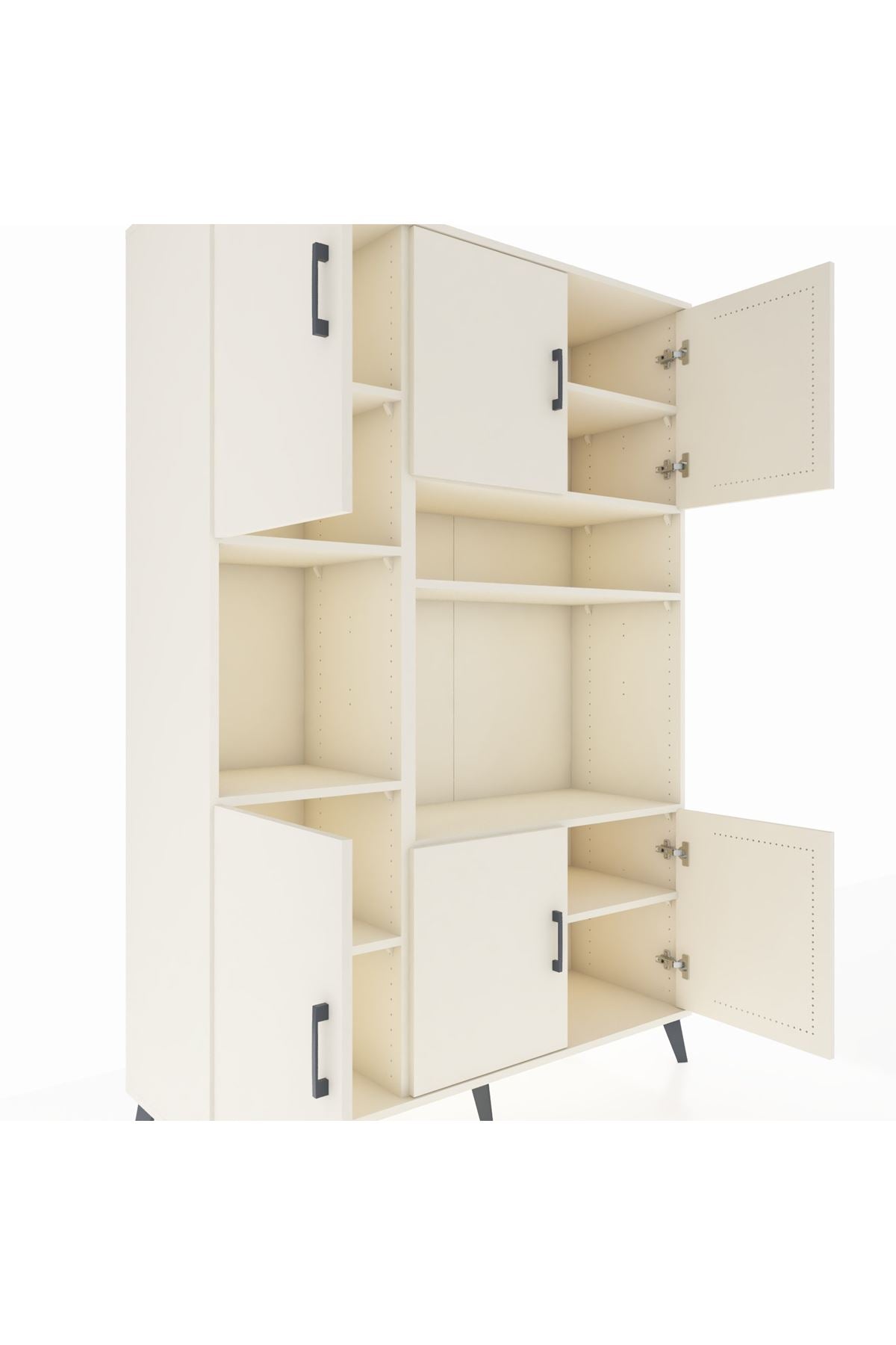 Hyperion Dolap 9 Raflı 6 Kapaklı 132x44x195 Aytaşı-Aytaşı/Aytaşı