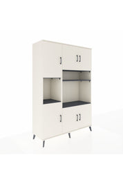 Hyperion Dolap 9 Raflı 6 Kapaklı 132x44x195 Aytaşı-Aytaşı/Antrasit