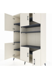 Hyperion Dolap 9 Raflı 6 Kapaklı 132x44x195 Aytaşı-Aytaşı/Antrasit