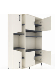 Hyperion Dolap 9 Raflı 6 Kapaklı 132x44x195 Aytaşı-Aytaşı/Antrasit