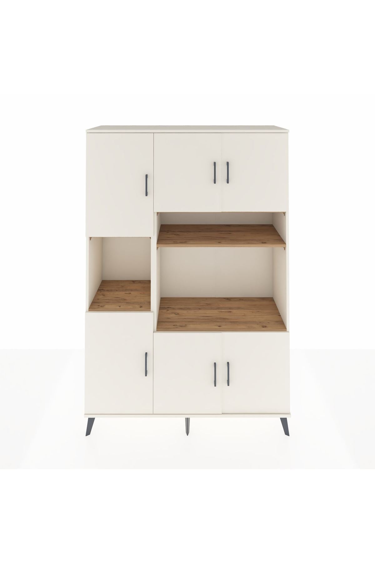 Hyperion Dolap 9 Raflı 6 Kapaklı 132x44x195 Aytaşı-Aytaşı/Çam