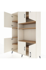 Hyperion Dolap 9 Raflı 6 Kapaklı 132x44x195 Aytaşı-Aytaşı/Çam