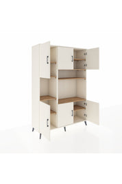 Hyperion Dolap 9 Raflı 6 Kapaklı 132x44x195 Aytaşı-Aytaşı/Çam