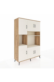 Hyperion Dolap 9 Raflı 6 Kapaklı 132x44x195 Çam-Aytaşı/Aytaşı