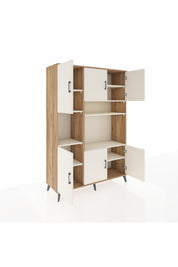 Hyperion Dolap 9 Raflı 6 Kapaklı 132x44x195 Çam-Aytaşı/Aytaşı