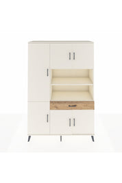 Hyperion Dolap 10 Raflı Tek Çekmeceli 6 Kapaklı 132x44x195 Aytaşı-Aytaşı/Çam