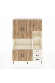 Hyperion Dolap 9 Raflı 3 Çekmeceli 5 Kapaklı 132x44x195 Aytaşı-Çam/Aytaşı