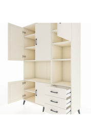 Hyperion Dolap 9 Raflı 3 Çekmeceli 5 Kapaklı 132x44x195 Aytaşı-Aytaşı/Aytaşı