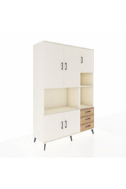 Hyperion Dolap 9 Raflı 3 Çekmeceli 5 Kapaklı 132x44x195 Aytaşı-Aytaşı/Çam