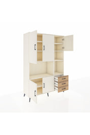 Hyperion Dolap 9 Raflı 3 Çekmeceli 5 Kapaklı 132x44x195 Aytaşı-Aytaşı/Çam