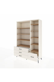 Hyperion Dolap 9 Raflı 4 Çekmeceli  132x44x195 Aytaşı-Çam/Aytaşı