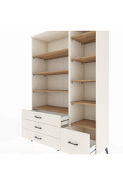 Hyperion Dolap 9 Raflı 4 Çekmeceli  132x44x195 Aytaşı-Çam/Aytaşı