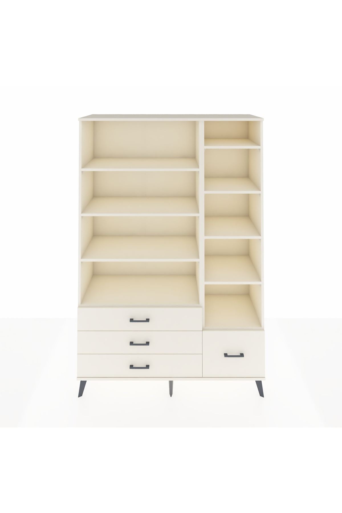 Hyperion Dolap 9 Raflı 4 Çekmeceli  132x44x195 Aytaşı-Aytaşı/Aytaşı